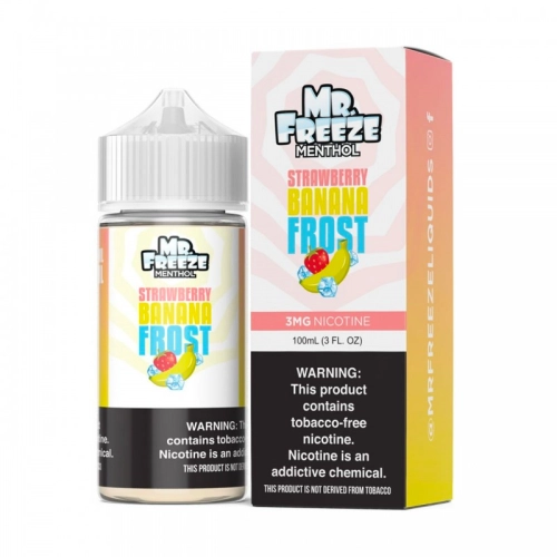 Liquido para Vape Mr. Freeze Menthol Strawberry Banana Frost 3MG 100ml