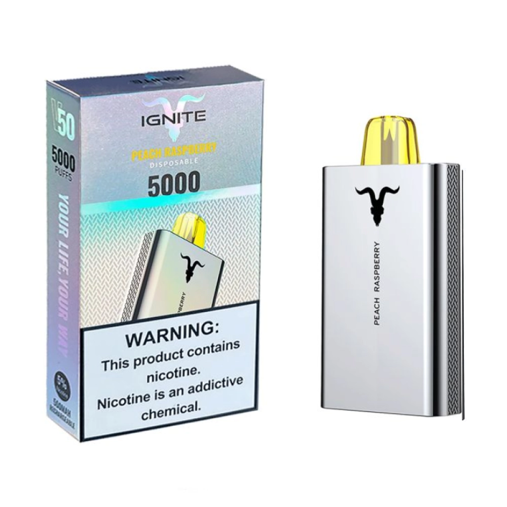 IGNITE V50 5000 PUFFS PEACH RASPBERRY
