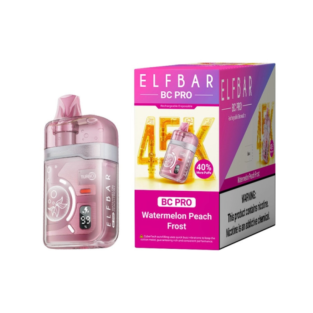 ELFBAR BC PRO 45000 PUFFS WATERMELON PEACH FROST