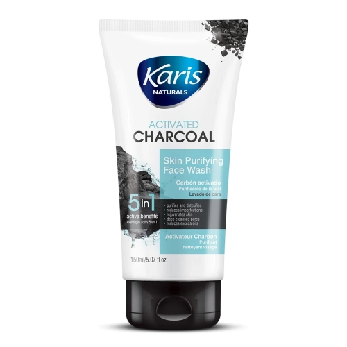 KR ACTIVATED CHARCOAL SKIN PURIFYING FACE WASH 5in 1