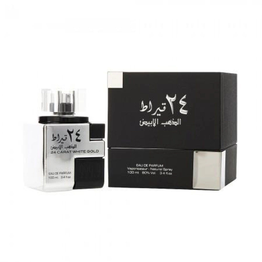PERFUME LATTAFA 24 CARAT WHITE GOLD EDP - 100ML