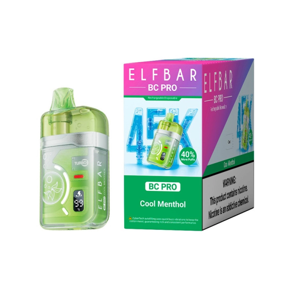 ELFBAR BC PRO 45000 PUFFS COOL MENTHOL