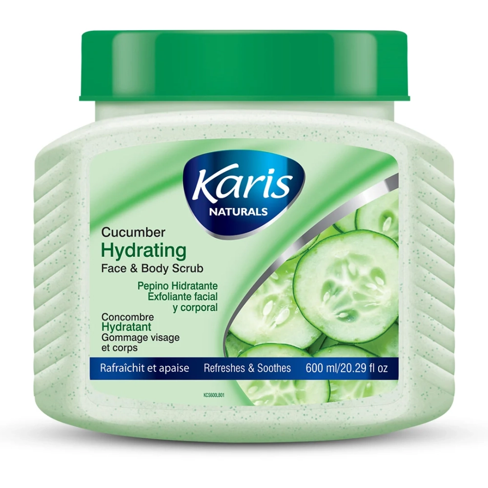 KR CUCUMBER HYDRATING FACE /BODY SCRUB 600ML