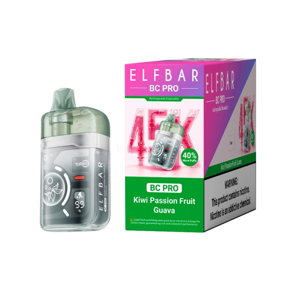 ELFBAR BC PRO 45000 PUFFS KIWI PASSION FRUIT GUAVA