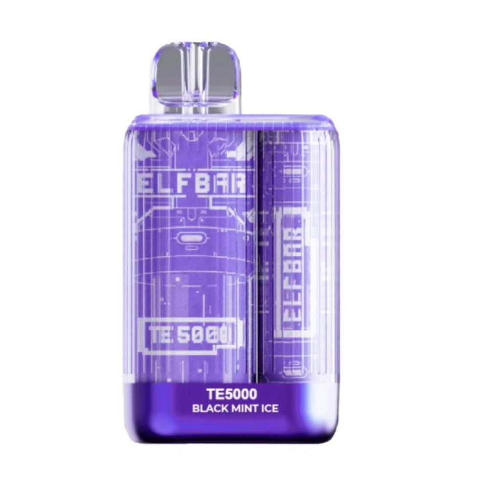 ELFBAR TE 5000 PUFFS BLACK MINT ICE