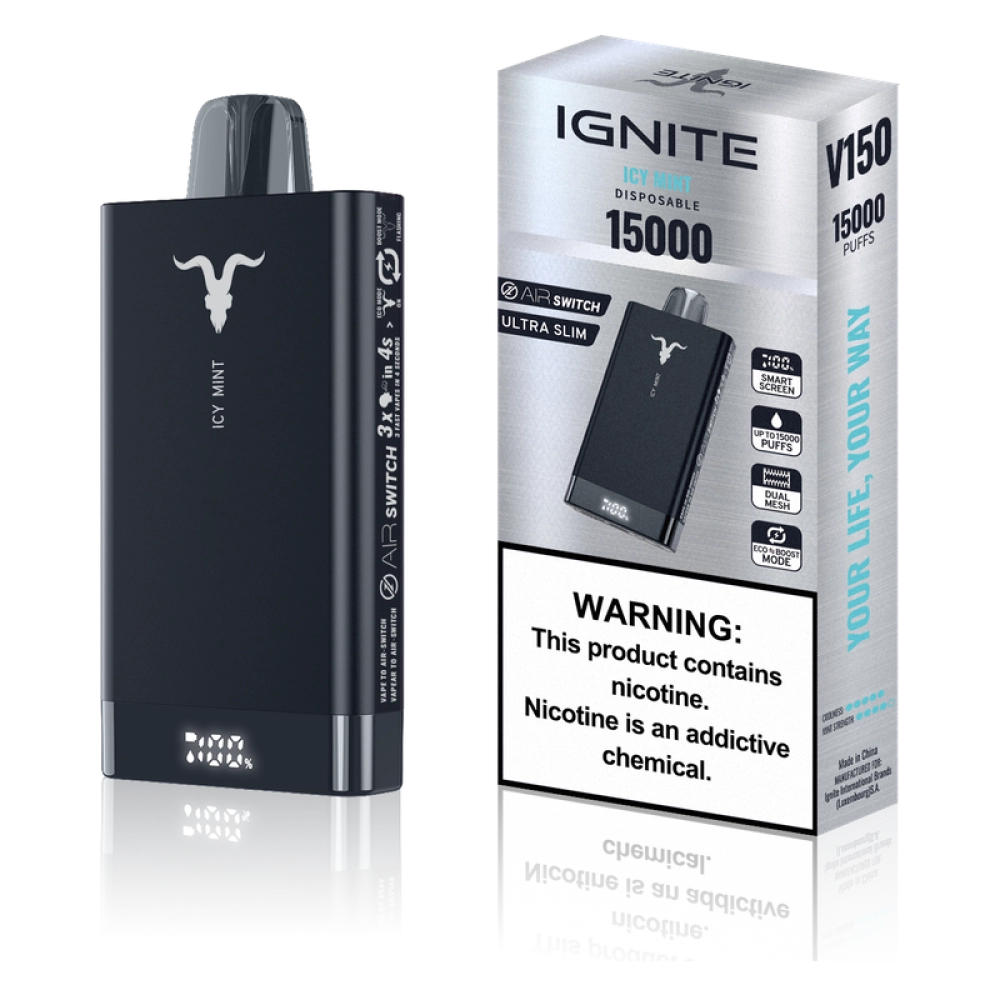IGNITE V150 15000 PUFFS ICY MINT