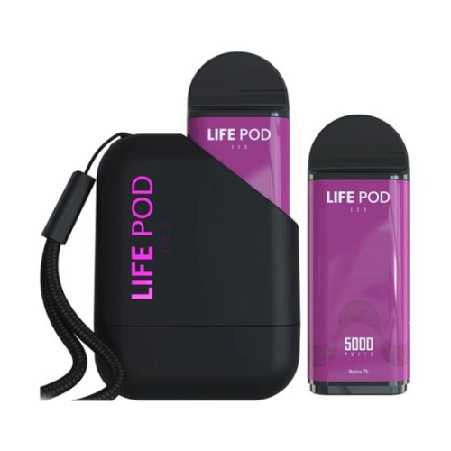 LIFE POD KIT 5000 PUFFS GRAPE ICE