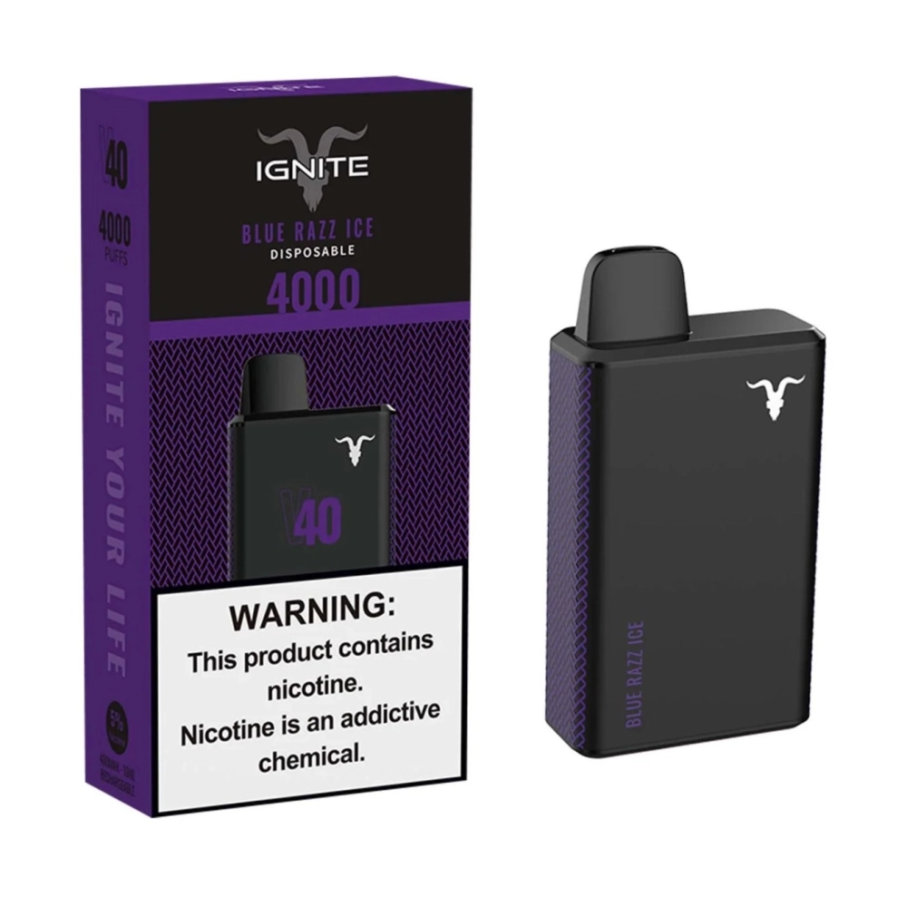 IGNITE V40 4000 PUFFS BLUE RAZZ ICE