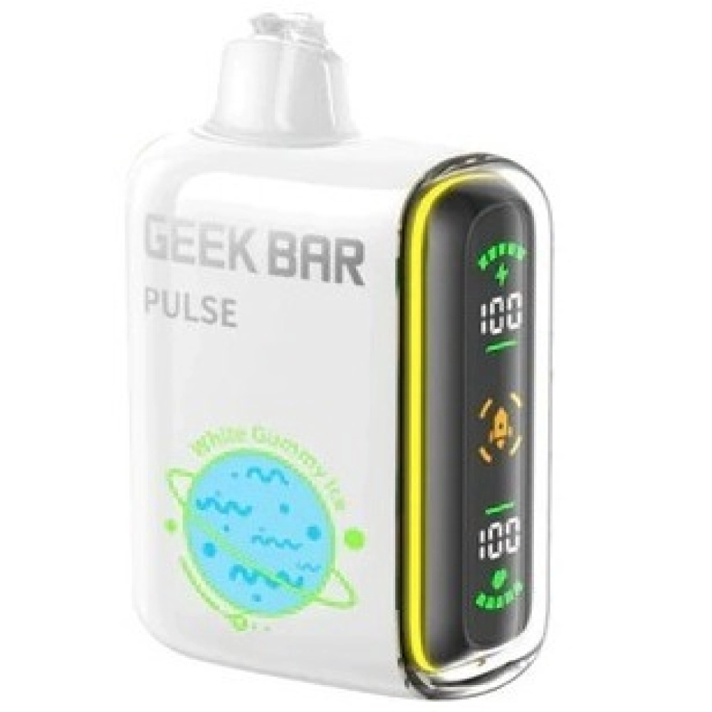GEEK BAR PULSE 15000 PUFFS WHITE GUMMY ICE