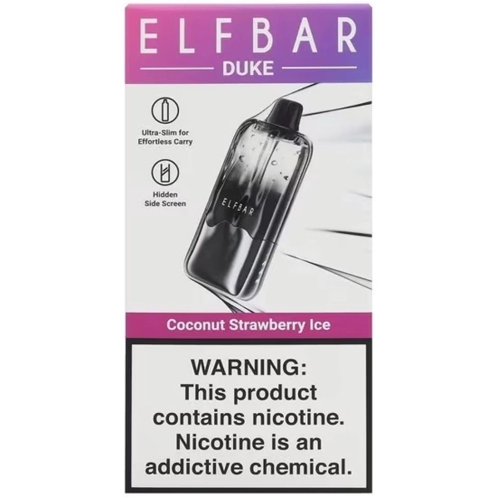 ELFBAR DUKE 35000 PUFFS COCONUT STRAWBERRY ICE