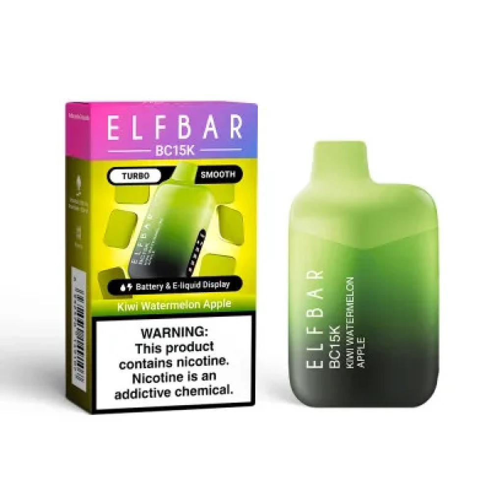 ELFBAR BC 15000 PUFFS KIWI WATERMELON APPLE