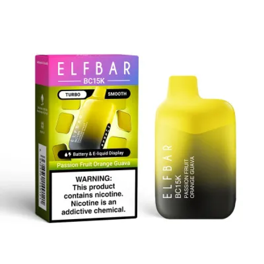 ELFBAR BC 15000 PUFFS PASSION FRUIT ORANGE GUAVA