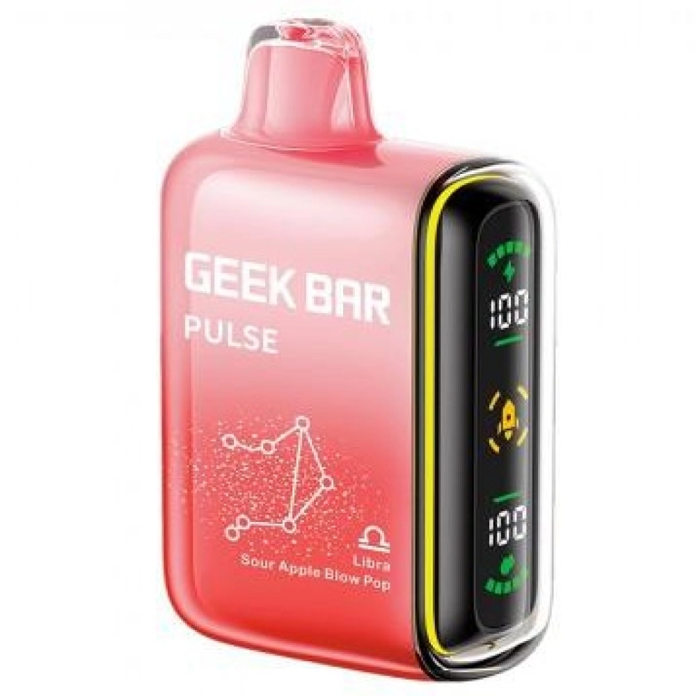 GEEK BAR PULSE 15000 PUFFS SOUR APPLE BLOW POP