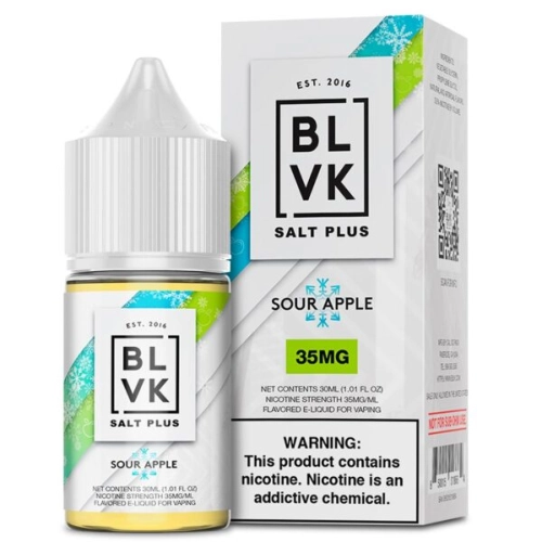 BLVK PLUS SALT - SOUR APPLE IC 30ML 35MG