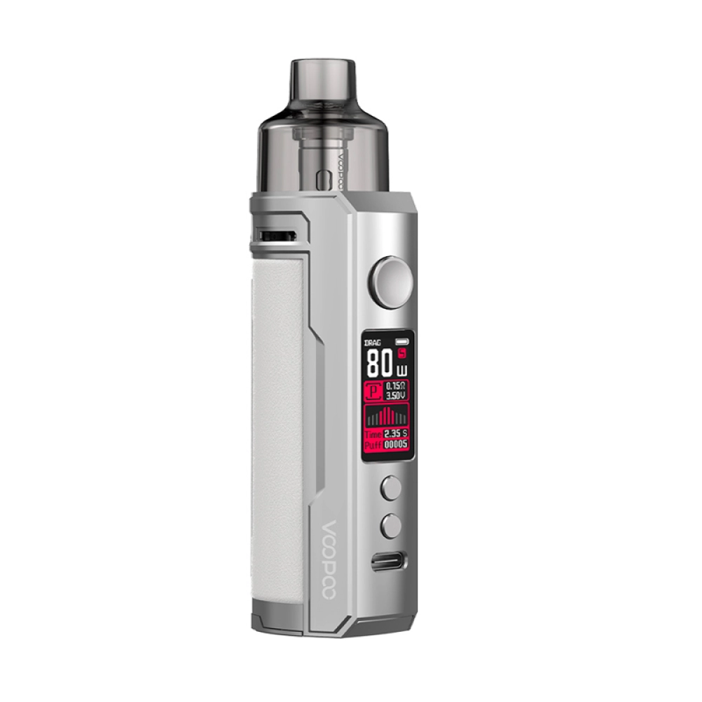 Vape Kit Voopoo Drag S Silver White