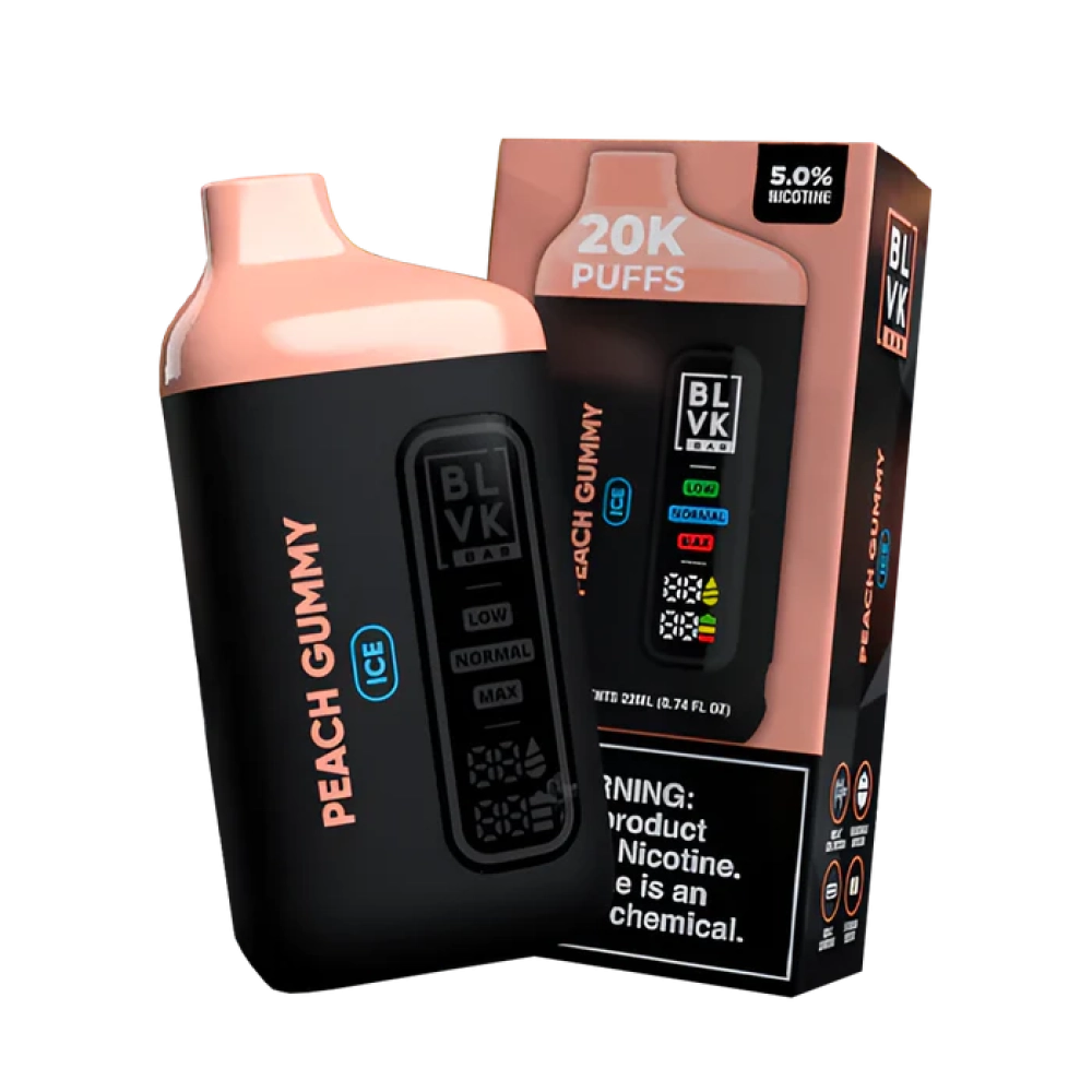 BLVK BAR 20000 PUFFS PEACH GUMMY