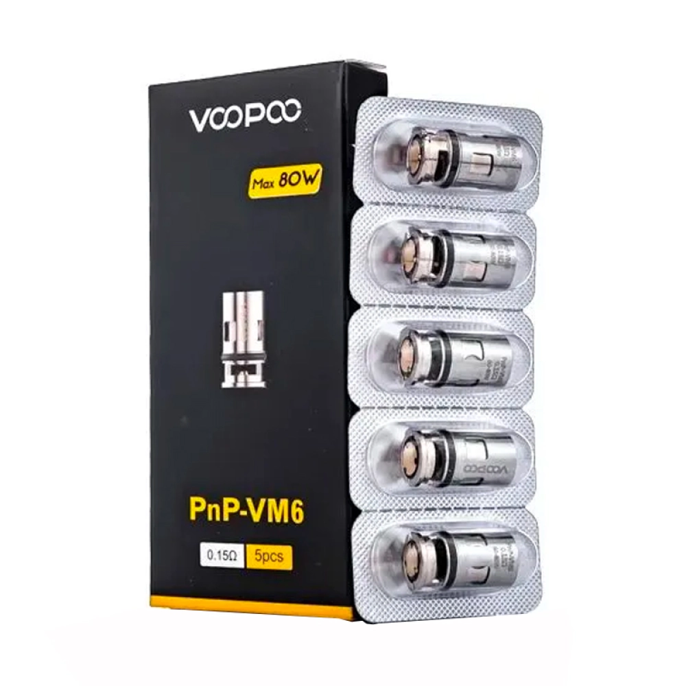Resistencia Coil Voopoo PNP-VM6 C334 Pack 5 Peças