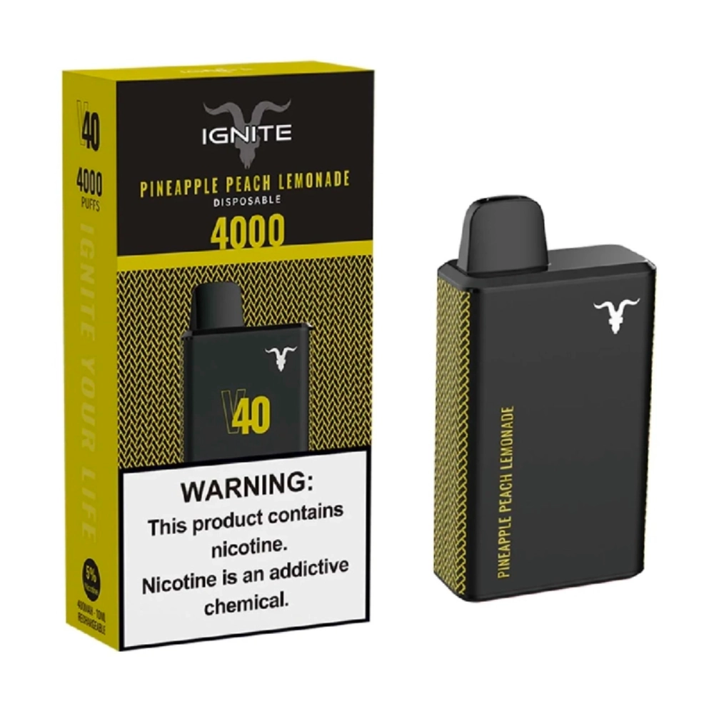 IGNITE V40 4000 PUFFS PINEAPPLE PEACH LEMONADE