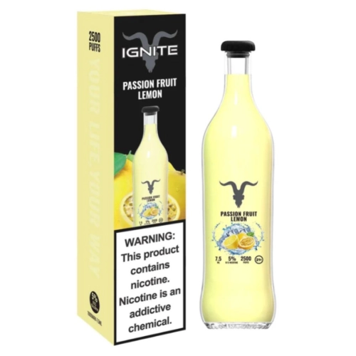 IGNITE V25 2500 PUFFS PASSION FRUIT LEMON