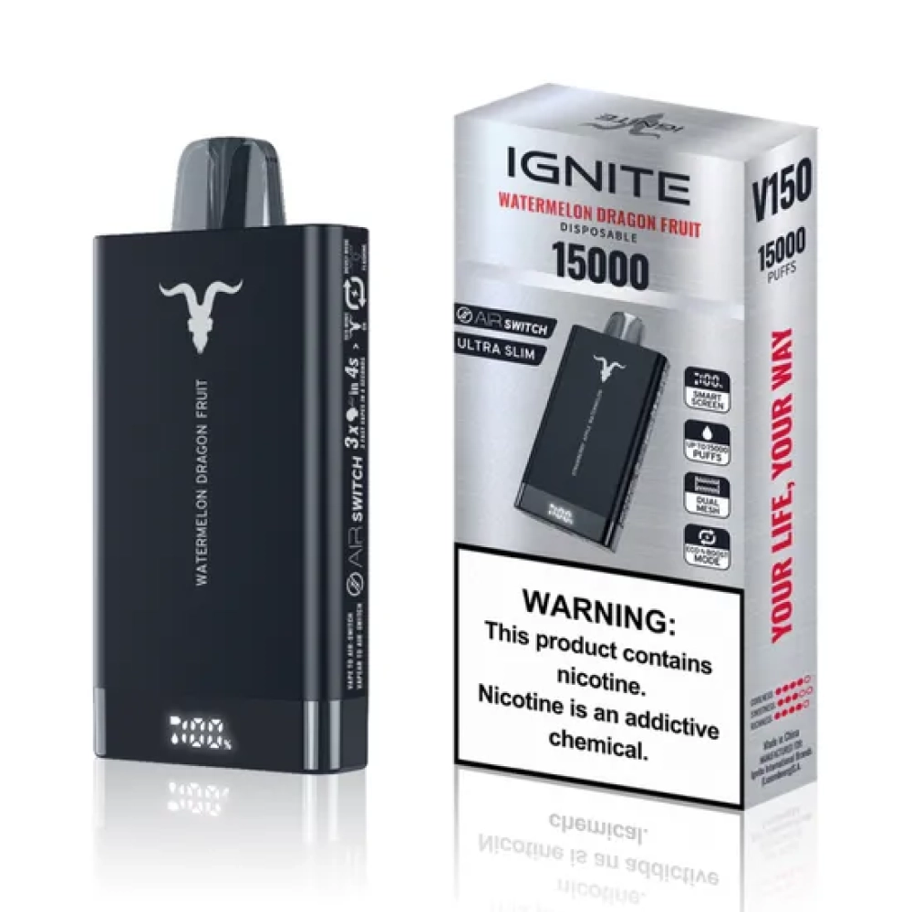 IGNITE V150 15000 PUFFS WATERMELON DRAGON FRUIT