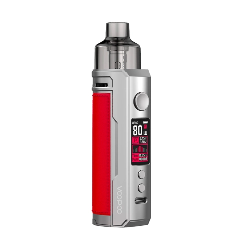 Vape Kit Voopoo Drag S Silver Red