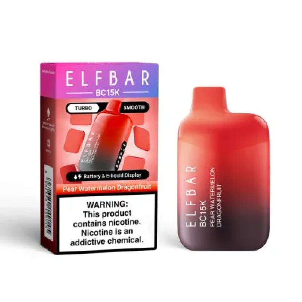 ELFBAR BC 15000 PUFFS PEAR WATERMELON DRAGONFRUIT