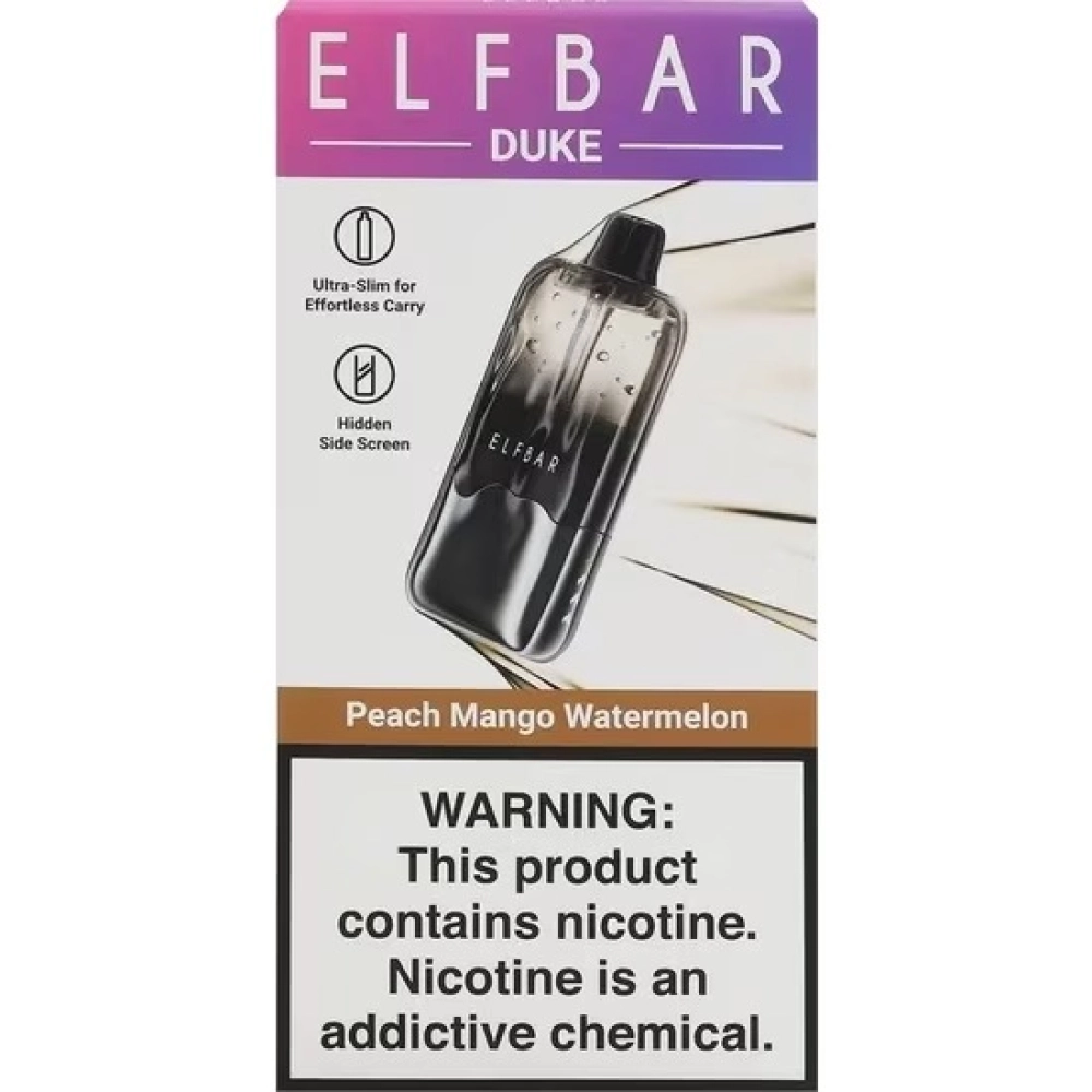 ELFBAR DUKE 35000 PUFFS PEACH MANGO WATERMELON