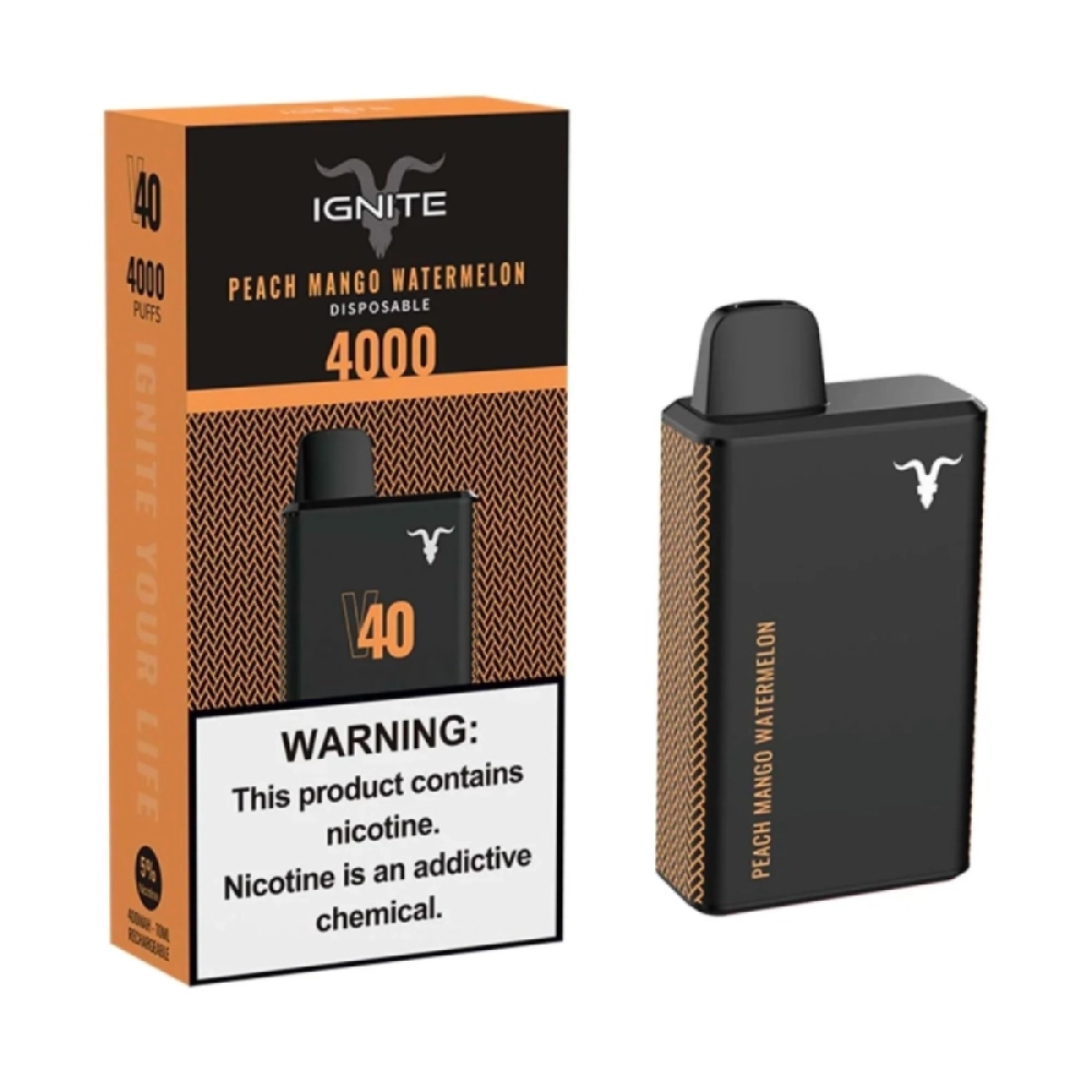 IGNITE V40 4000 PUFFS PEACH MANGO WATERMELON