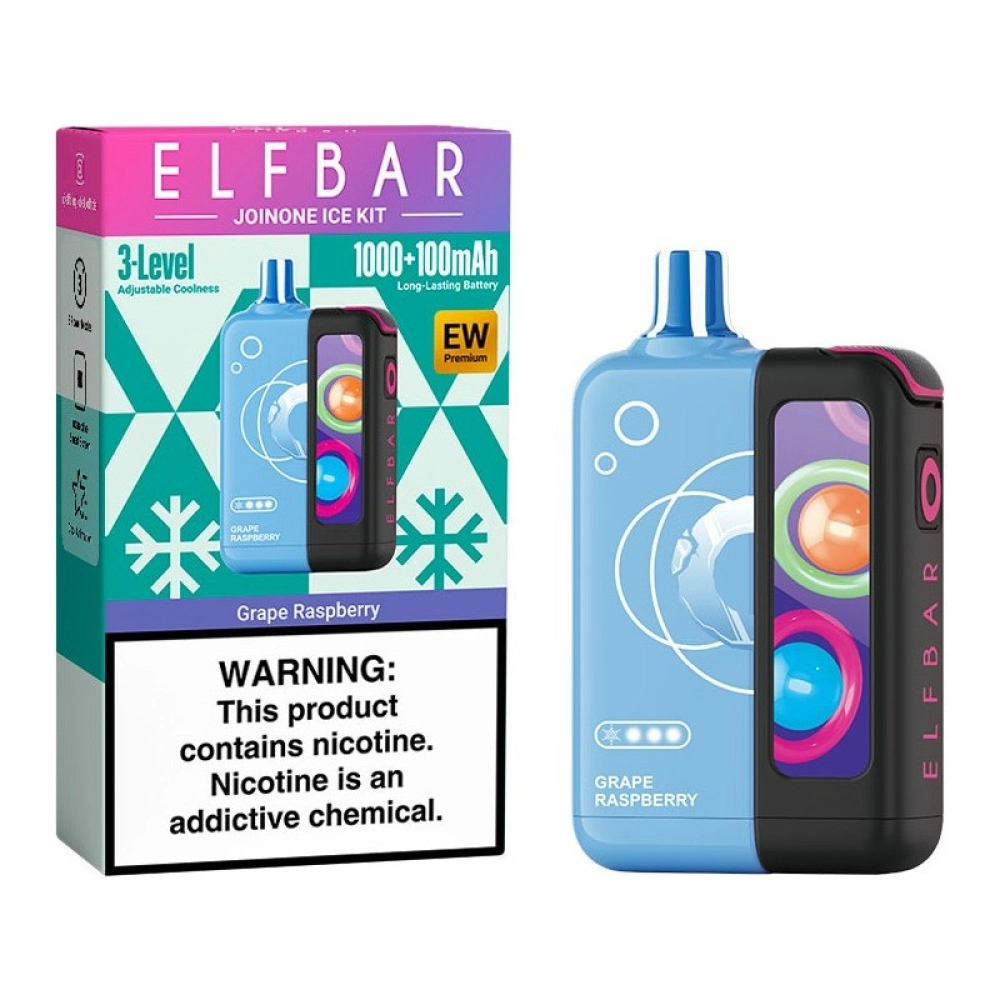 ELFBAR JOINONE ICE KIT 25000 PUFFS GRAPE RASPBERRY