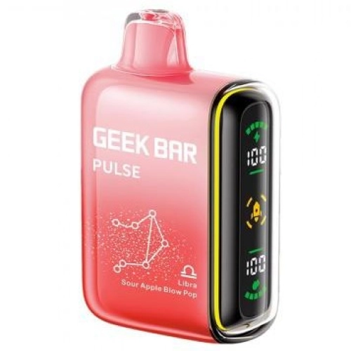 GEEK BAR PULSE 15000 PUFFS SOUR APPLE BLOW POP