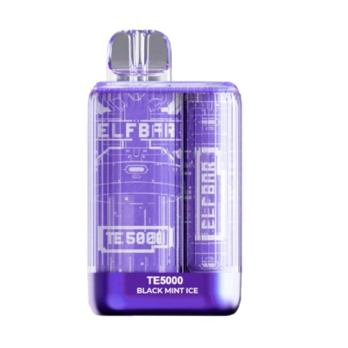 ELFBAR TE 5000 PUFFS BLACK MINT ICE