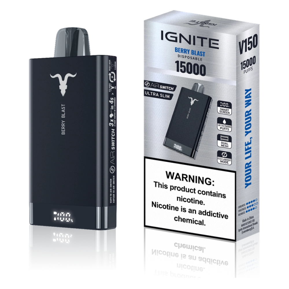 IGNITE V150 15000 PUFFS BERRY BLAST