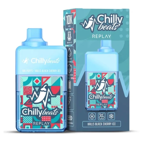 CHILLY BEATS 10000 PUFFS HALLS BLACK CHERRY ICE