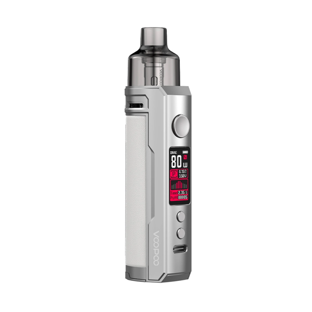 Vape Kit Voopoo Drag X Mod Silver White