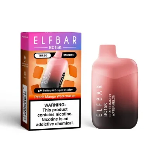 ELFBAR BC 15000 PUFFS PEACH MANGO WATERMELON