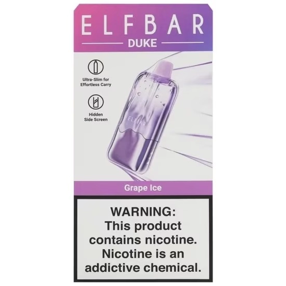 ELFBAR DUKE 35000 PUFFS GRAPE ICE